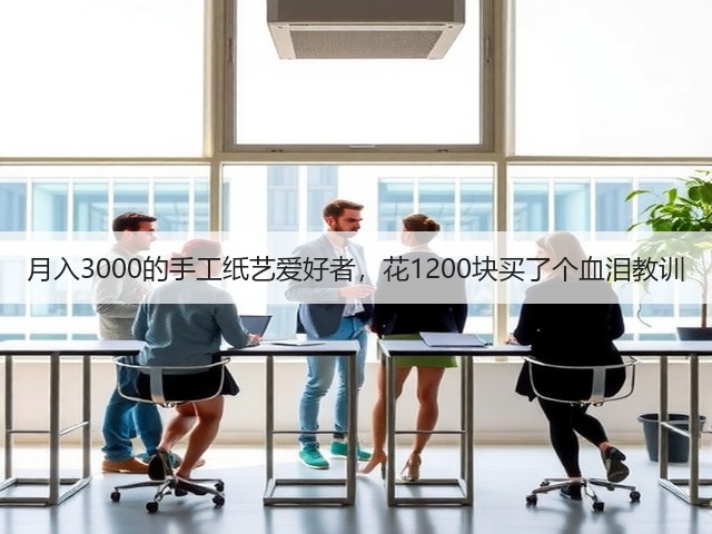 月入3000的手工纸艺爱好者，花1200块买了个血泪教训(图3)