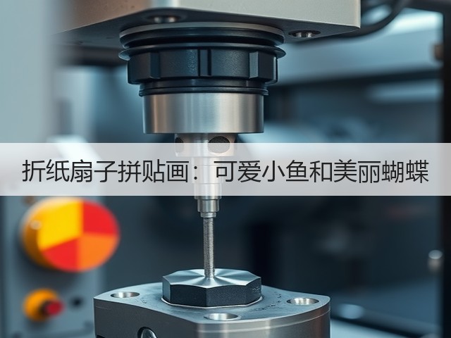 折纸扇子拼贴画：可爱小鱼和美丽蝴蝶(图2)