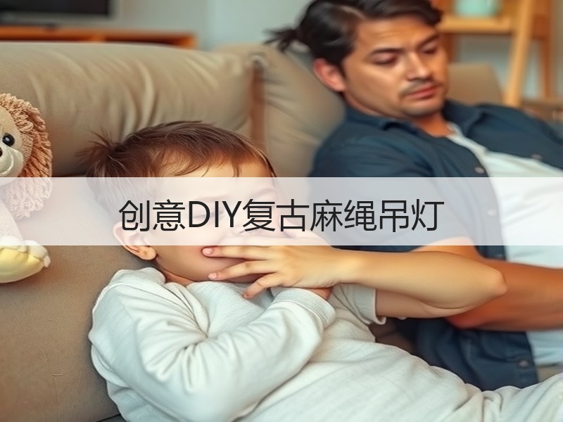 创意DIY复古麻绳吊灯 - 诺云双维造物网