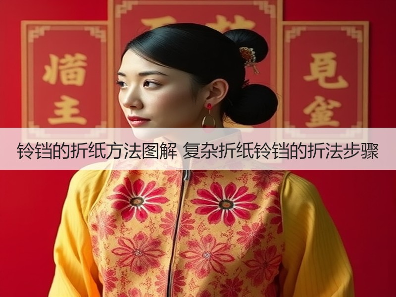铃铛的折纸方法图解 复杂折纸铃铛的折法步骤 - 诺云双维造物网