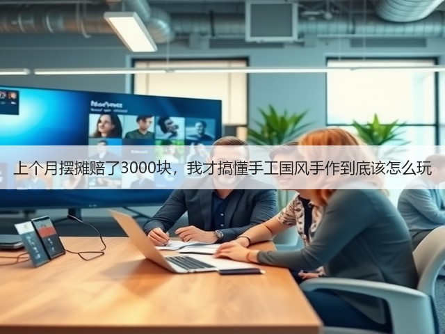 上个月摆摊赔了3000块，我才搞懂手工国风手作到底该怎么玩(图1)
