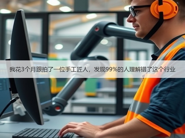 我花3个月跟拍了一位手工匠人，发现99%的人理解错了这个行业(图1)