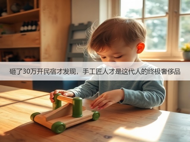砸了30万开民宿才发现，手工匠人才是这代人的终极奢侈品(图1)