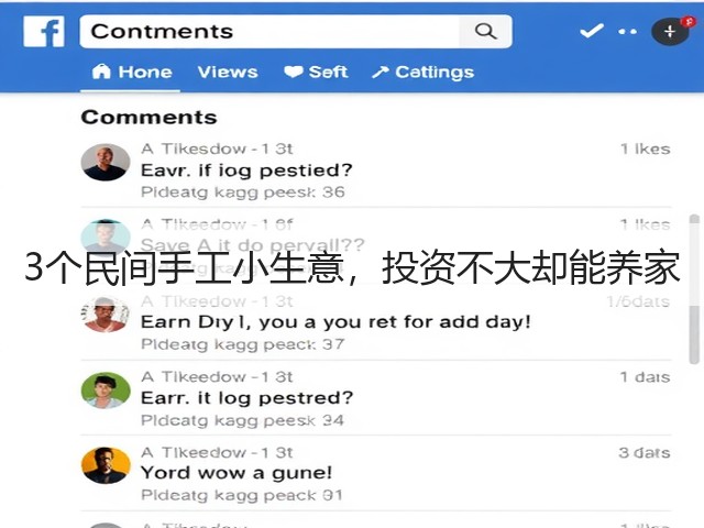 3个民间手工小生意，投资不大却能养家(图1)