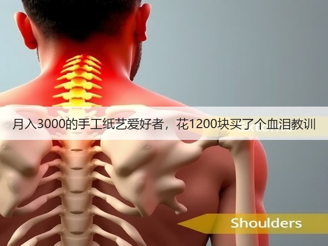 月入3000的手工纸艺爱好者，花1200块买了个血泪教训(图1)