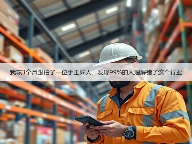 我花3个月跟拍了一位手工匠人，发现99%的人理解错了这个行业(图1)