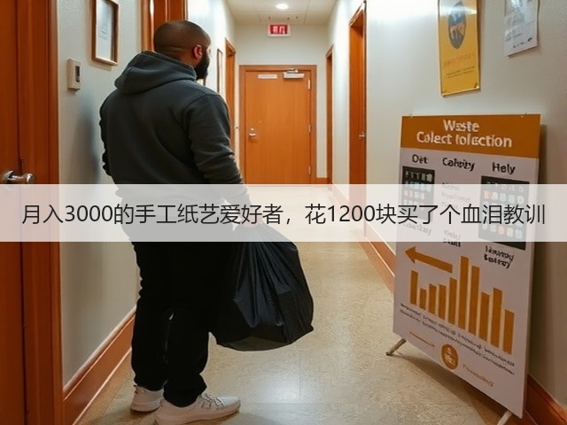 月入3000的手工纸艺爱好者，花1200块买了个血泪教训(图1)