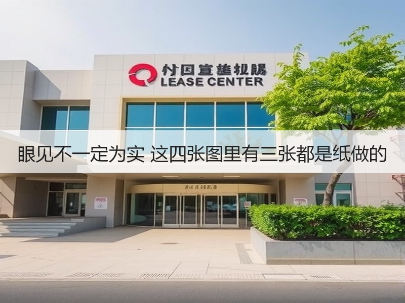 眼见不一定为实 这四张图里有三张都是纸做的 - 诺云双维造物网
